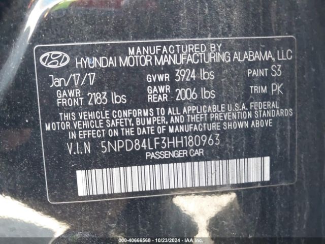 Photo 8 VIN: 5NPD84LF3HH180963 - HYUNDAI ELANTRA 