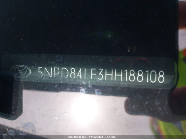 Photo 8 VIN: 5NPD84LF3HH188108 - HYUNDAI ELANTRA 