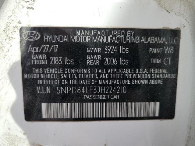 Photo 12 VIN: 5NPD84LF3JH224210 - HYUNDAI ELANTRA 