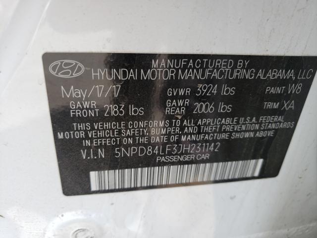 Photo 9 VIN: 5NPD84LF3JH231142 - HYUNDAI ELANTRA SE 