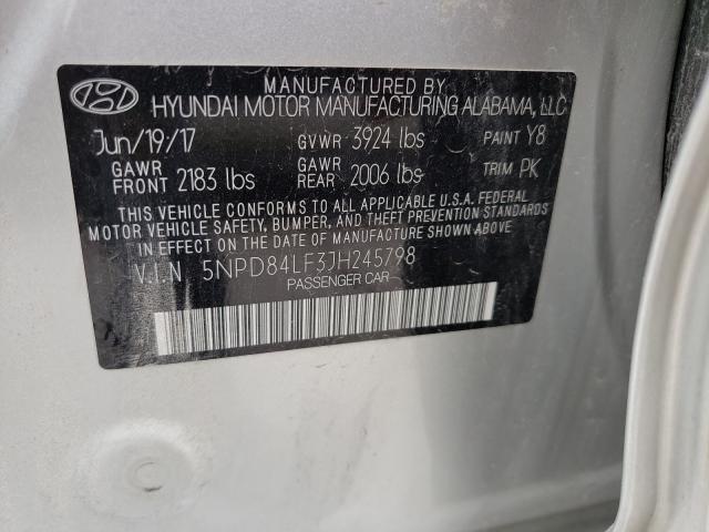 Photo 9 VIN: 5NPD84LF3JH245798 - HYUNDAI ELANTRA 