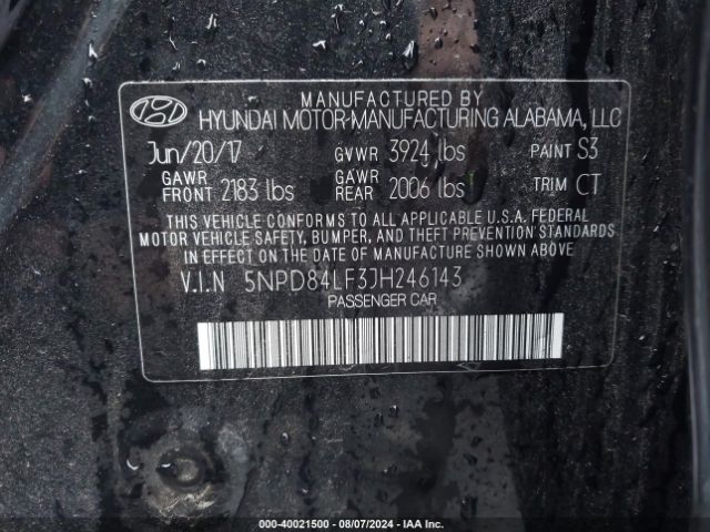 Photo 8 VIN: 5NPD84LF3JH246143 - HYUNDAI ELANTRA 