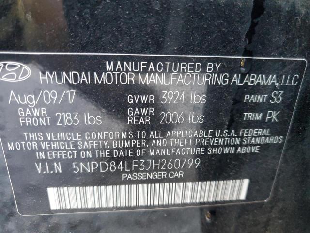 Photo 12 VIN: 5NPD84LF3JH260799 - HYUNDAI ELANTRA SE 