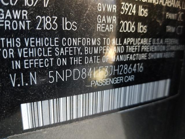 Photo 9 VIN: 5NPD84LF3JH286416 - HYUNDAI ELANTRA SE 