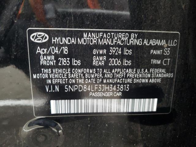 Photo 9 VIN: 5NPD84LF3JH343813 - HYUNDAI ELANTRA SE 