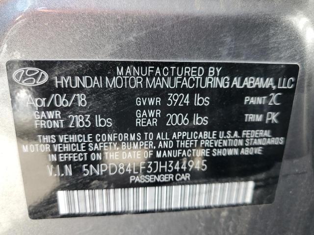 Photo 9 VIN: 5NPD84LF3JH344945 - HYUNDAI ELANTRA SE 