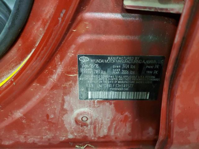 Photo 11 VIN: 5NPD84LF3JH349577 - HYUNDAI ELANTRA 