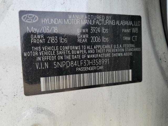 Photo 11 VIN: 5NPD84LF3JH358991 - HYUNDAI ELANTRA 