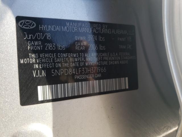 Photo 9 VIN: 5NPD84LF3JH371966 - HYUNDAI ELANTRA 