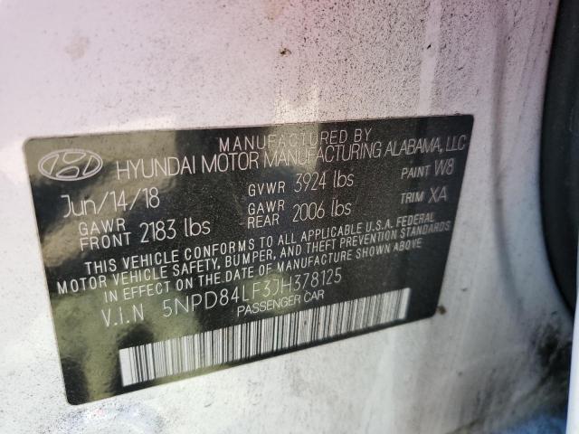 Photo 9 VIN: 5NPD84LF3JH378125 - HYUNDAI ELANTRA SE 