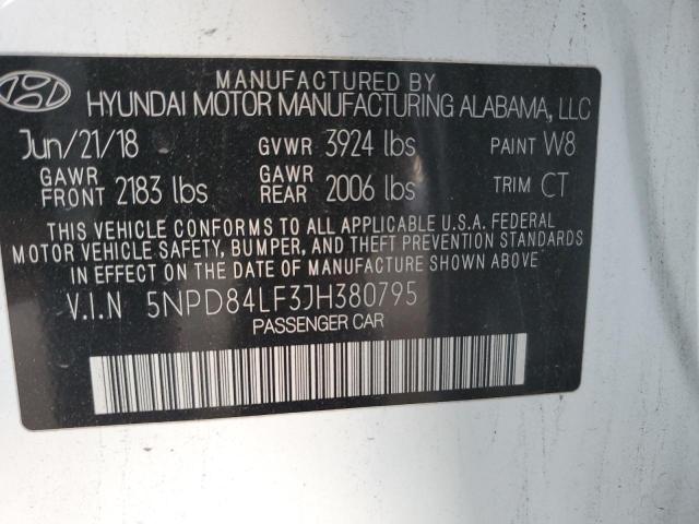 Photo 11 VIN: 5NPD84LF3JH380795 - HYUNDAI ELANTRA SE 