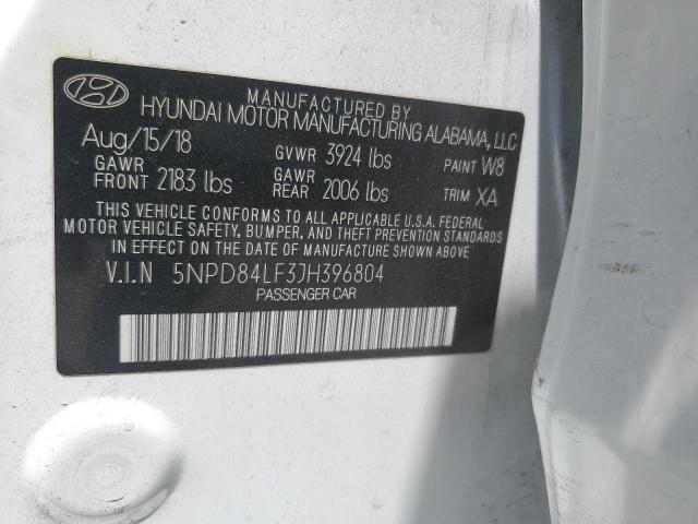 Photo 12 VIN: 5NPD84LF3JH396804 - HYUNDAI ELANTRA 