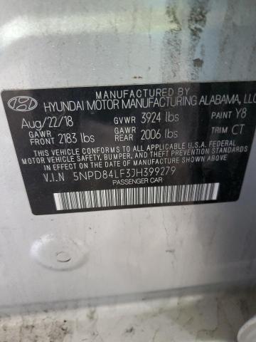 Photo 12 VIN: 5NPD84LF3JH399279 - HYUNDAI ELANTRA 