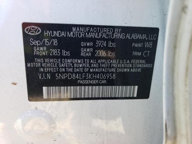 Photo 11 VIN: 5NPD84LF3KH406958 - HYUNDAI ELANTRA 