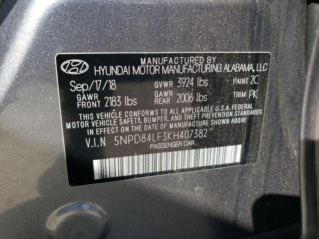 Photo 12 VIN: 5NPD84LF3KH407382 - HYUNDAI ELANTRA 