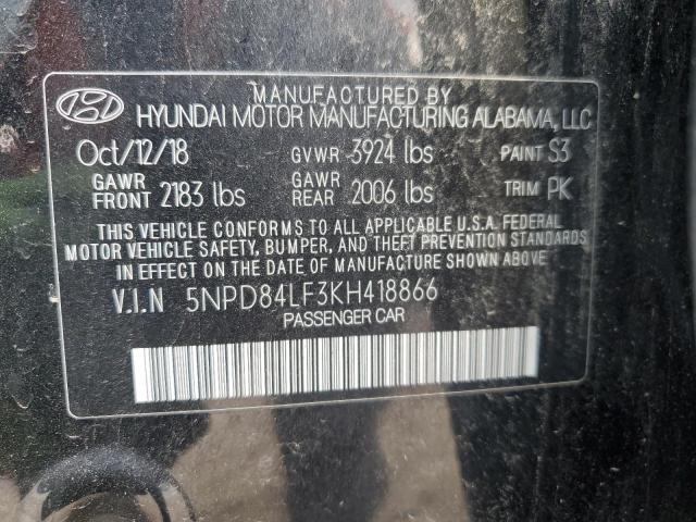 Photo 11 VIN: 5NPD84LF3KH418866 - HYUNDAI ELANTRA 