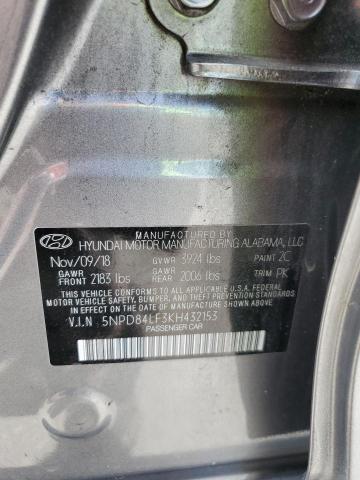 Photo 12 VIN: 5NPD84LF3KH432153 - HYUNDAI ELANTRA 