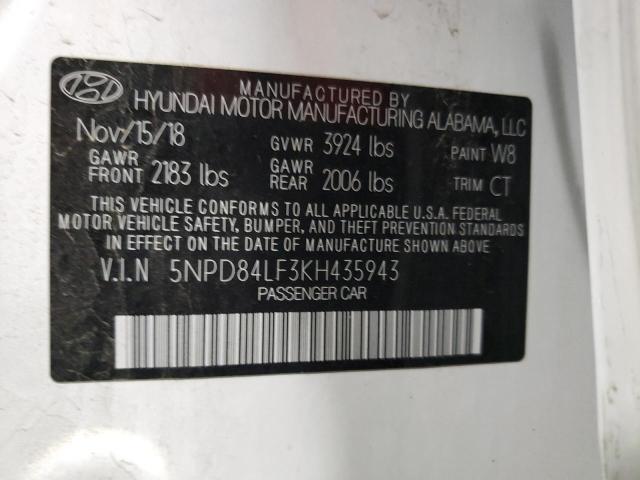 Photo 11 VIN: 5NPD84LF3KH435943 - HYUNDAI ELANTRA SE 