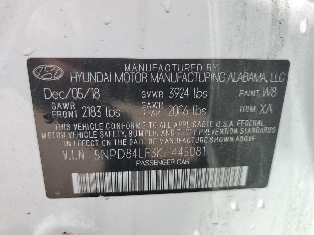 Photo 11 VIN: 5NPD84LF3KH445081 - HYUNDAI ELANTRA 