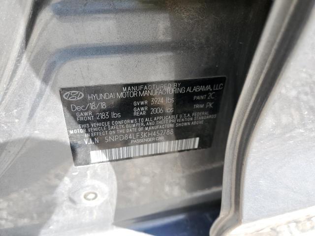 Photo 11 VIN: 5NPD84LF3KH452788 - HYUNDAI ELANTRA SE 