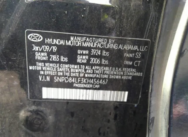 Photo 8 VIN: 5NPD84LF3KH456467 - HYUNDAI ELANTRA 