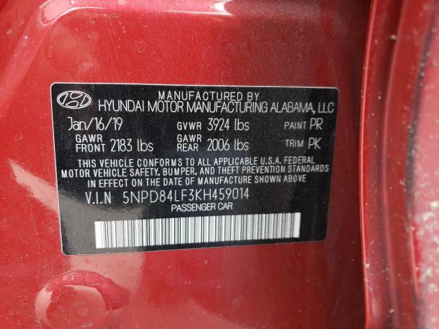 Photo 11 VIN: 5NPD84LF3KH459014 - HYUNDAI ELANTRA SE 