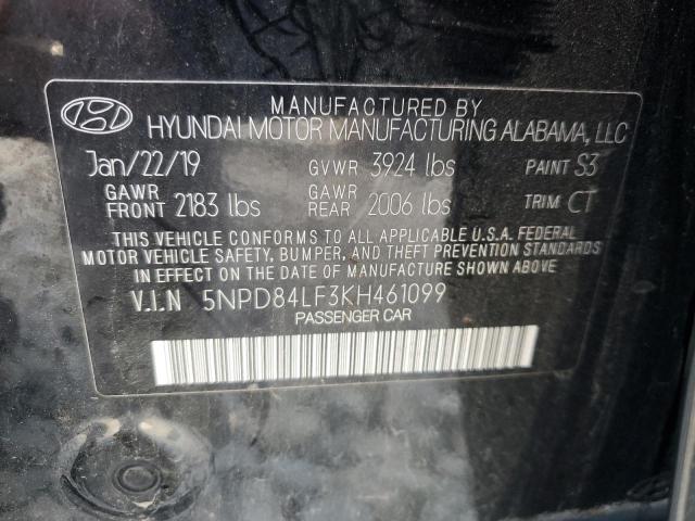 Photo 11 VIN: 5NPD84LF3KH461099 - HYUNDAI ELANTRA SE 