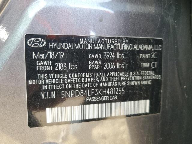 Photo 11 VIN: 5NPD84LF3KH481255 - HYUNDAI ELANTRA 