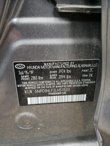 Photo 9 VIN: 5NPD84LF3LH511503 - HYUNDAI ELANTRA SE 