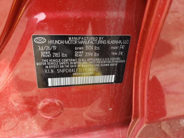 Photo 9 VIN: 5NPD84LF3LH514692 - HYUNDAI ELANTRA SE 