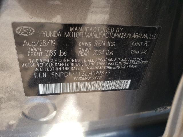 Photo 11 VIN: 5NPD84LF3LH529399 - HYUNDAI ELANTRA SE 