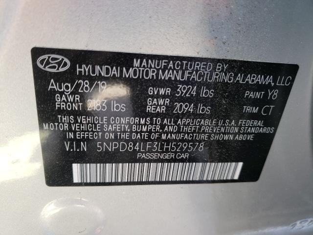 Photo 9 VIN: 5NPD84LF3LH529578 - HYUNDAI ELANTRA SE 