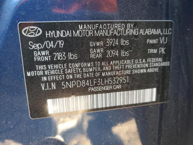 Photo 11 VIN: 5NPD84LF3LH532951 - HYUNDAI ELANTRA 