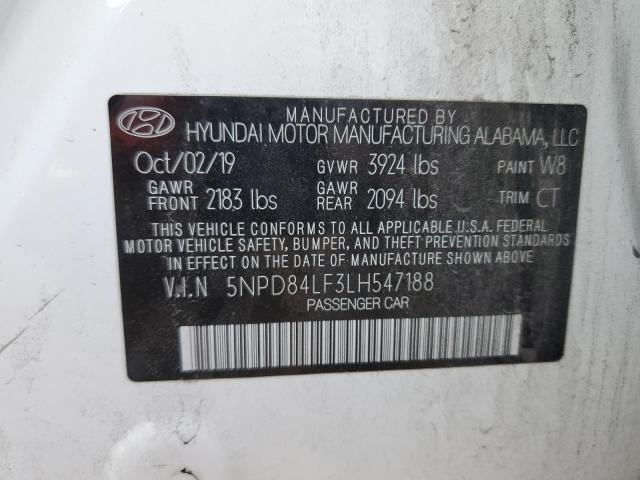 Photo 11 VIN: 5NPD84LF3LH547188 - HYUNDAI ELANTRA SE 