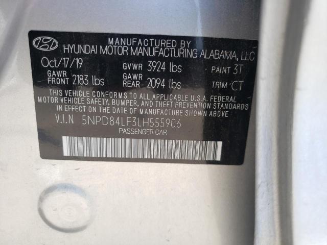 Photo 9 VIN: 5NPD84LF3LH555906 - HYUNDAI ELANTRA SE 