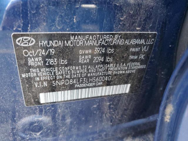 Photo 11 VIN: 5NPD84LF3LH560040 - HYUNDAI ELANTRA 