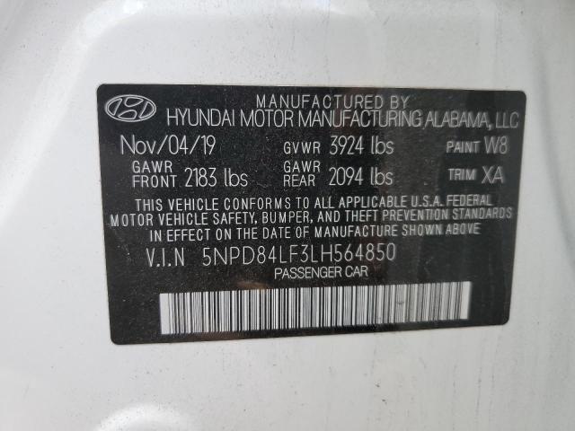 Photo 11 VIN: 5NPD84LF3LH564850 - HYUNDAI ELANTRA SE 