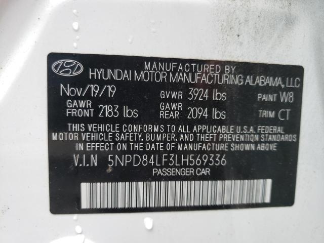 Photo 9 VIN: 5NPD84LF3LH569336 - HYUNDAI ELANTRA SE 