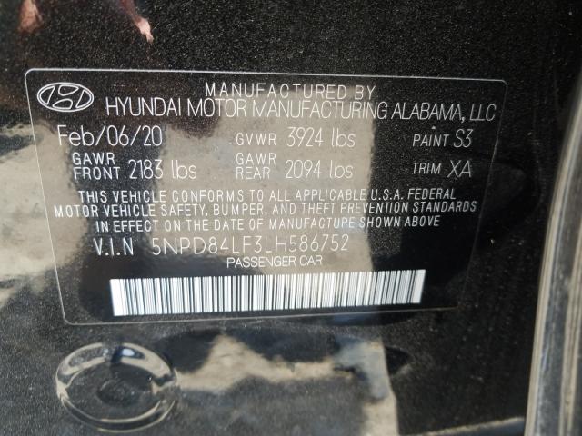 Photo 9 VIN: 5NPD84LF3LH586752 - HYUNDAI ELANTRA SE 