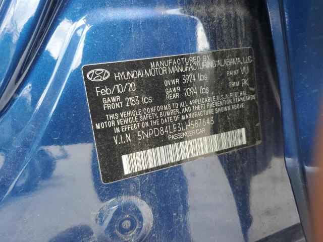 Photo 11 VIN: 5NPD84LF3LH587643 - HYUNDAI ELANTRA SE 