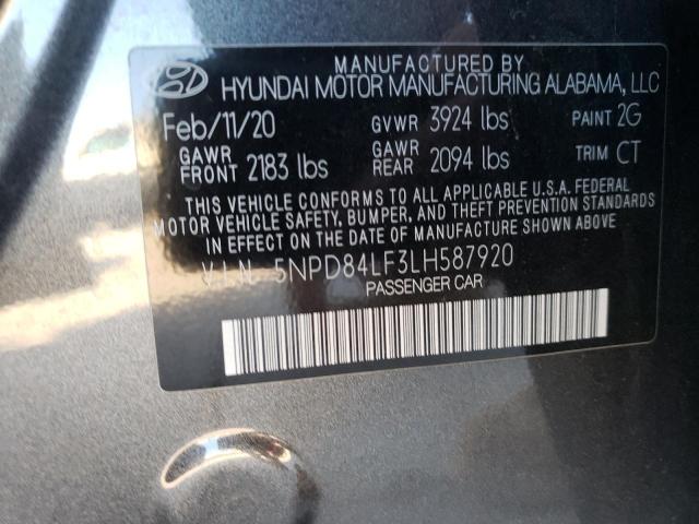 Photo 9 VIN: 5NPD84LF3LH587920 - HYUNDAI ELANTRA SE 