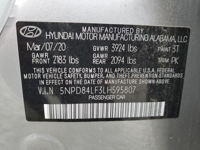 Photo 11 VIN: 5NPD84LF3LH595807 - HYUNDAI ELANTRA SE 