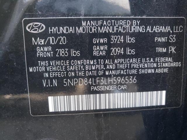 Photo 9 VIN: 5NPD84LF3LH596536 - HYUNDAI ELANTRA SE 