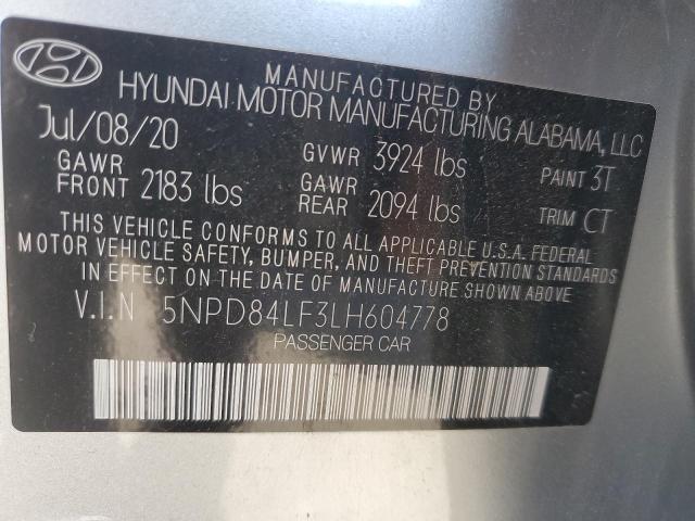 Photo 11 VIN: 5NPD84LF3LH604778 - HYUNDAI ELANTRA SE 