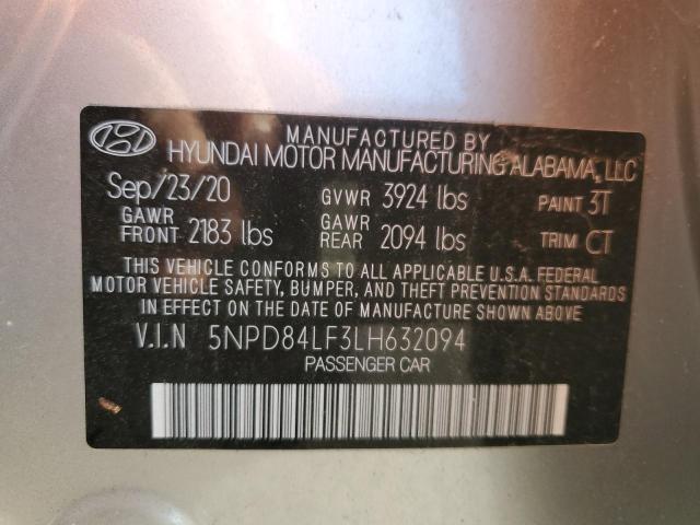 Photo 11 VIN: 5NPD84LF3LH632094 - HYUNDAI ELANTRA 