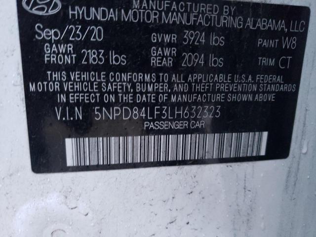 Photo 11 VIN: 5NPD84LF3LH632323 - HYUNDAI ELANTRA SE 