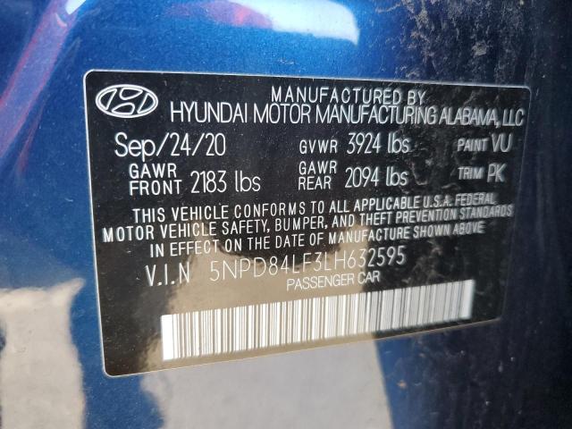 Photo 11 VIN: 5NPD84LF3LH632595 - HYUNDAI ELANTRA SE 