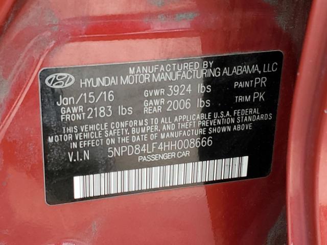 Photo 11 VIN: 5NPD84LF4HH008666 - HYUNDAI ELANTRA SE 