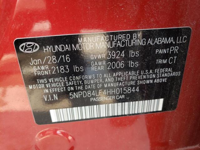 Photo 12 VIN: 5NPD84LF4HH015844 - HYUNDAI ELANTRA SE 