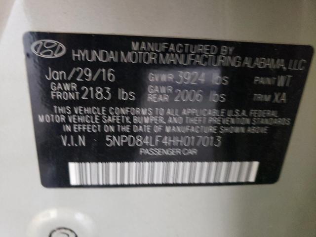 Photo 11 VIN: 5NPD84LF4HH017013 - HYUNDAI ELANTRA SE 